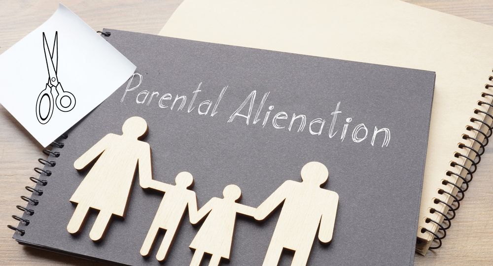 Parental alienation is shown using the text