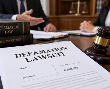 Defamation Lawsuit on the Legal Desk